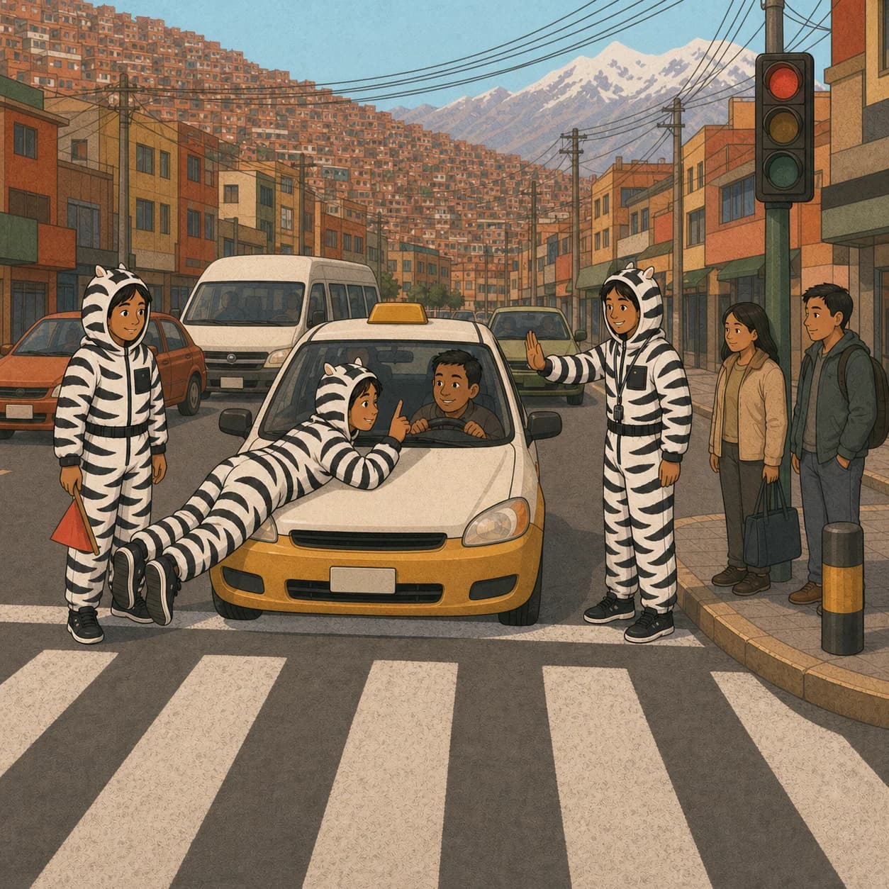 The Zebras at La Paz’s Intersections — cut 4